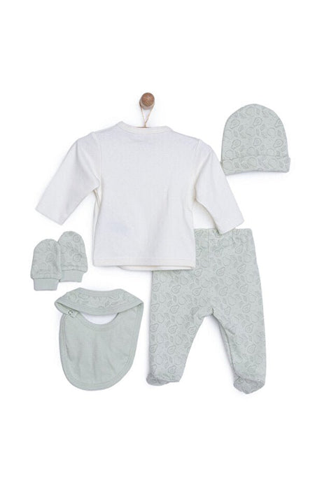 Premium Turkish Newborn Baby Boy 5 - Piece Hospital Exit Set - TryAladdin