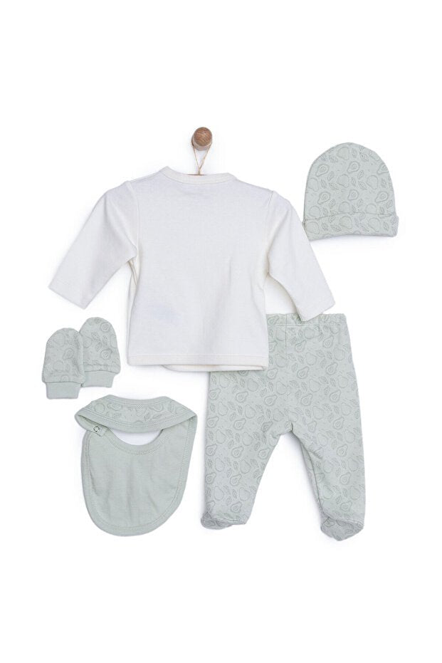 Premium Turkish Newborn Baby Boy 5 - Piece Hospital Exit Set - TryAladdin