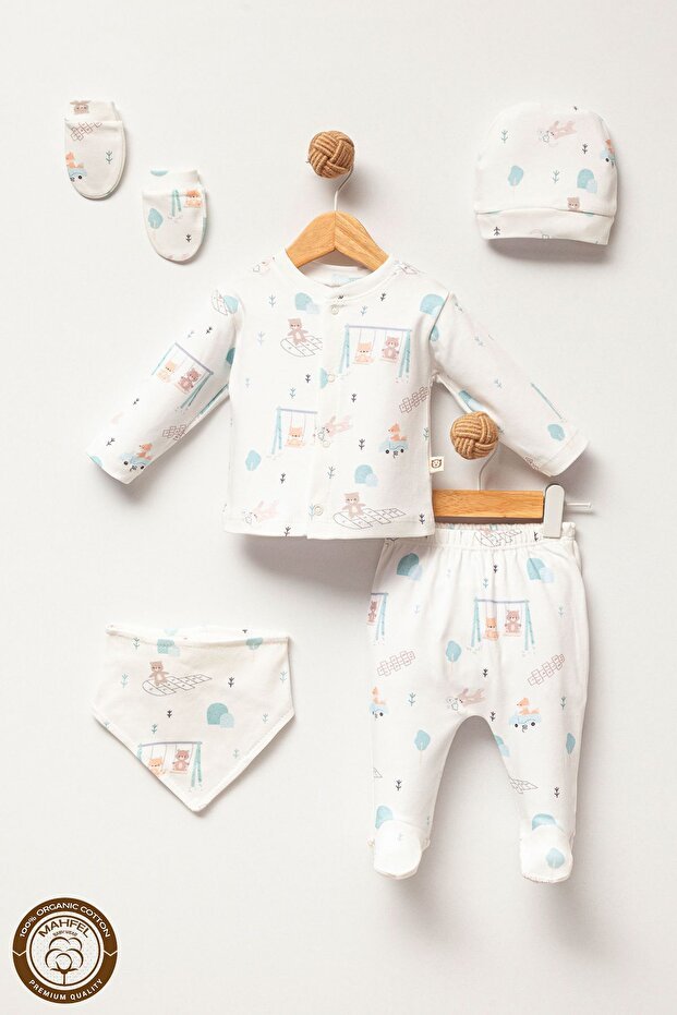 Premium Turkish Newborn Baby Hospital Exit Set - 5 Piece - TryAladdin