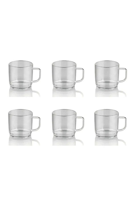 Premium Unbreakable Polycarbonate Tea Coffee Mugs - 250ml (6 - Pack) - TryAladdin
