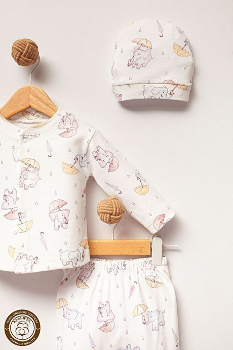 Premium Unisex Newborn Baby Hospital Departure Set - Elephant Design - 5 - Piece - TryAladdin