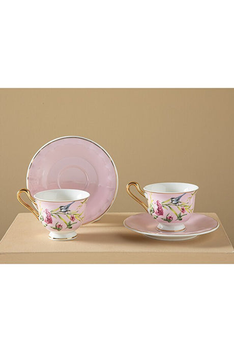 Premium Vanilla Bone China Coffee Cup Set - 4 - Piece Set - TryAladdin