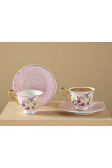 Premium Vanilla Bone China Coffee Cup Set - 4 - Piece Set - TryAladdin