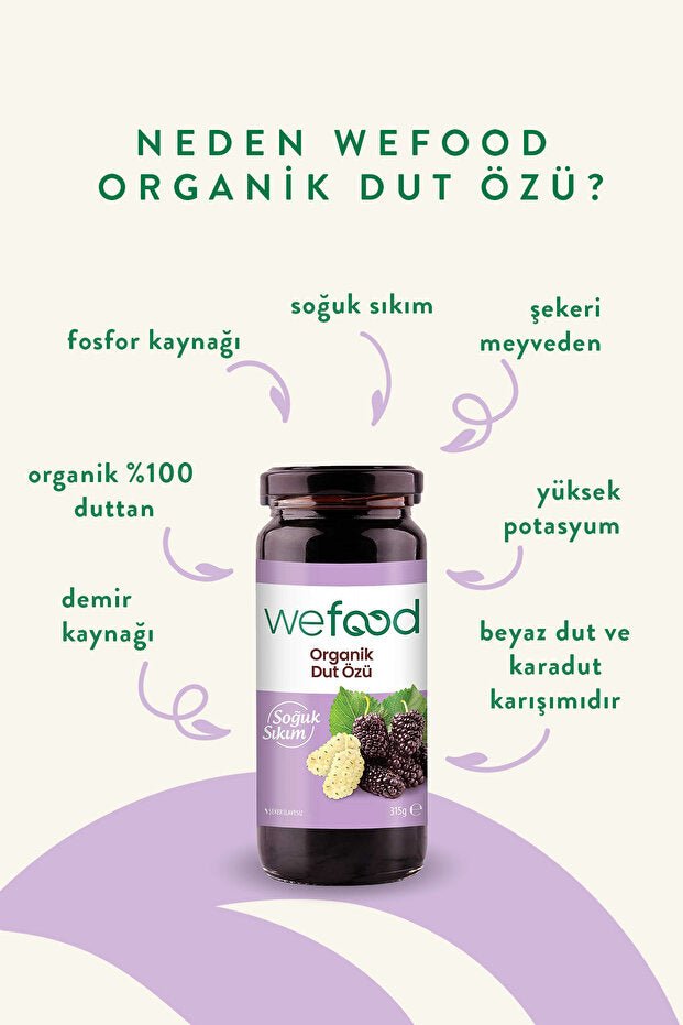 Premium Wefood Organic Cold Pressed Mulberry Extract - 315g - TryAladdin