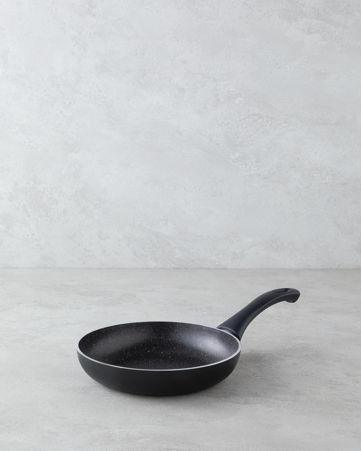 Professional Grade Non Stick Frying Pan Set Black 18cm 20cm