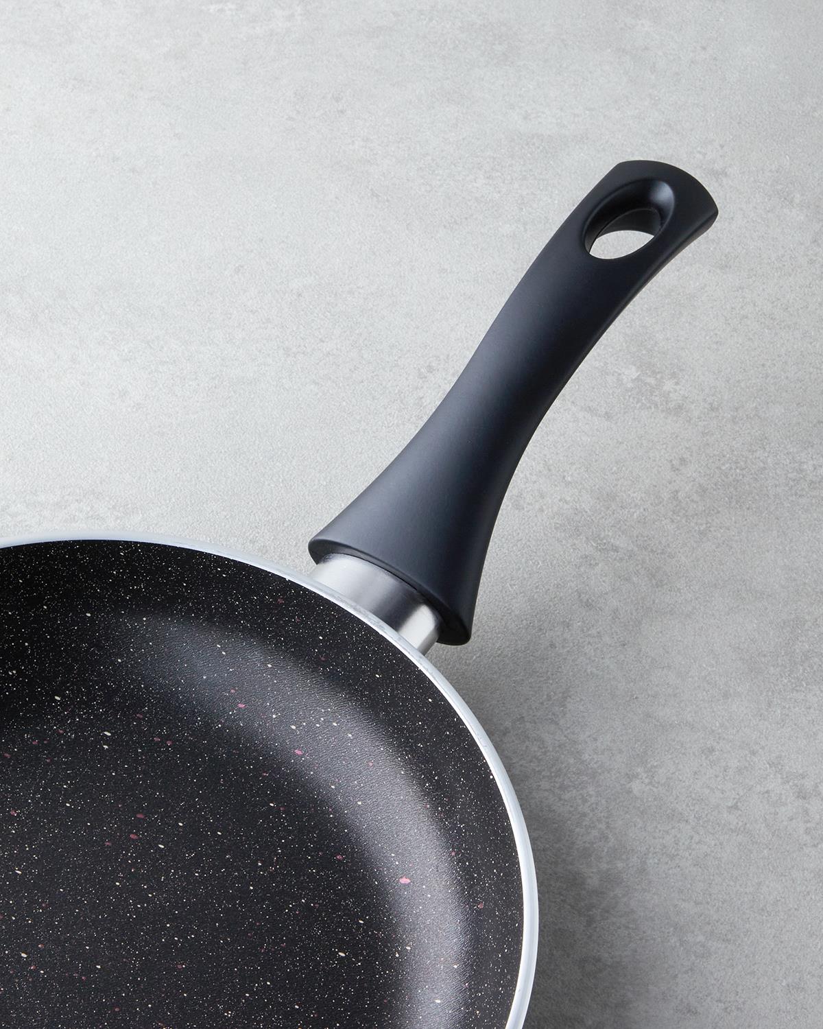 Professional Grade Non Stick Frying Pan Set Black 18cm 20cm