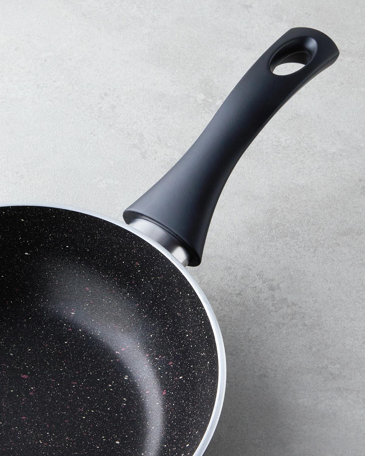 Professional Grade Non Stick Frying Pan Set Black 18cm 20cm