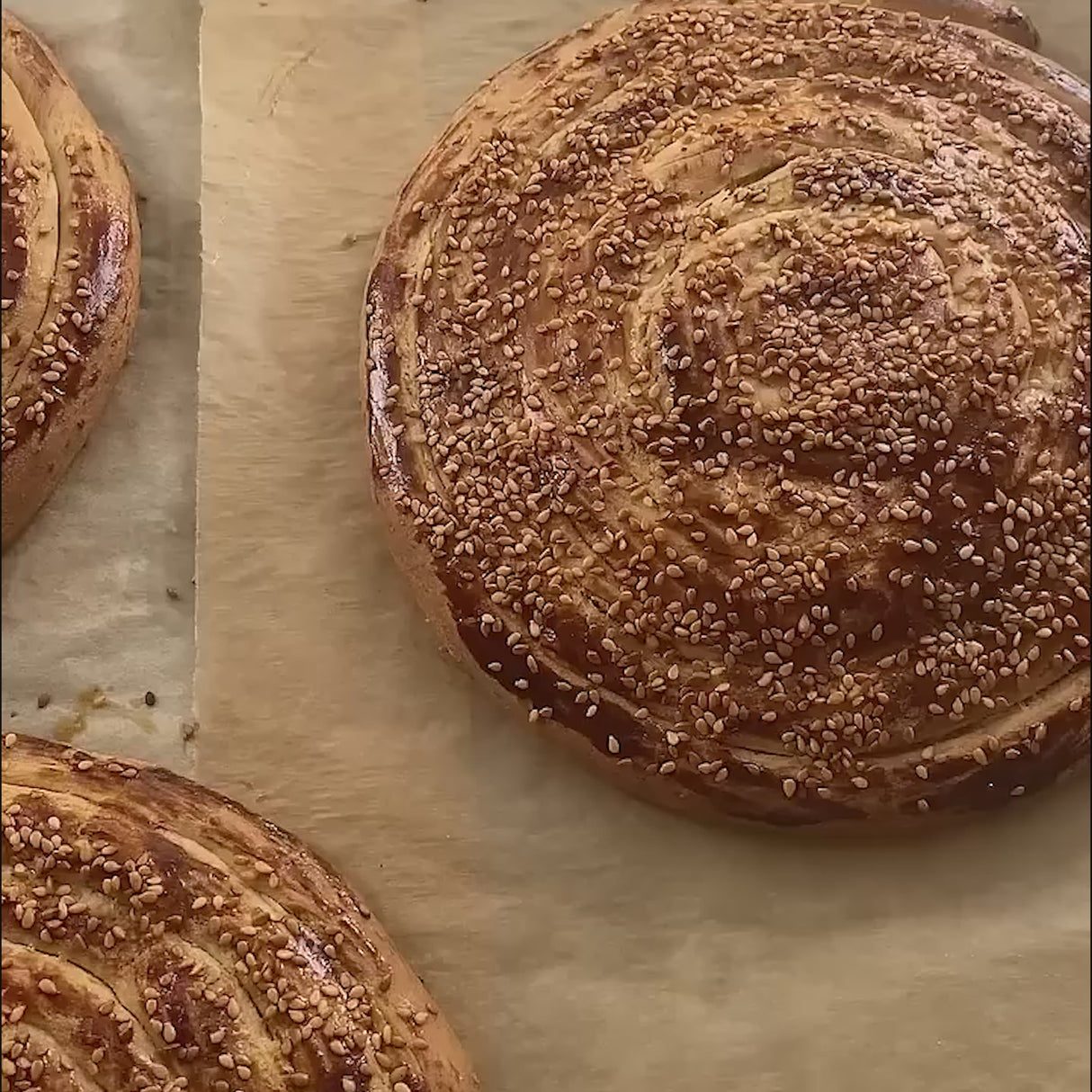 Pâtisserie turque au tahini et sésame - Tahinli Corek