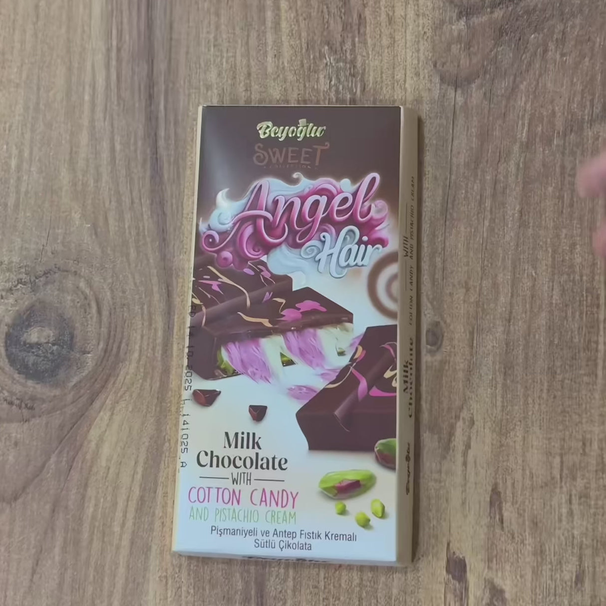 Beyoglu | Angel Hair Mælkechokolade med Skumfidus og Pistaciecreme - 170gr