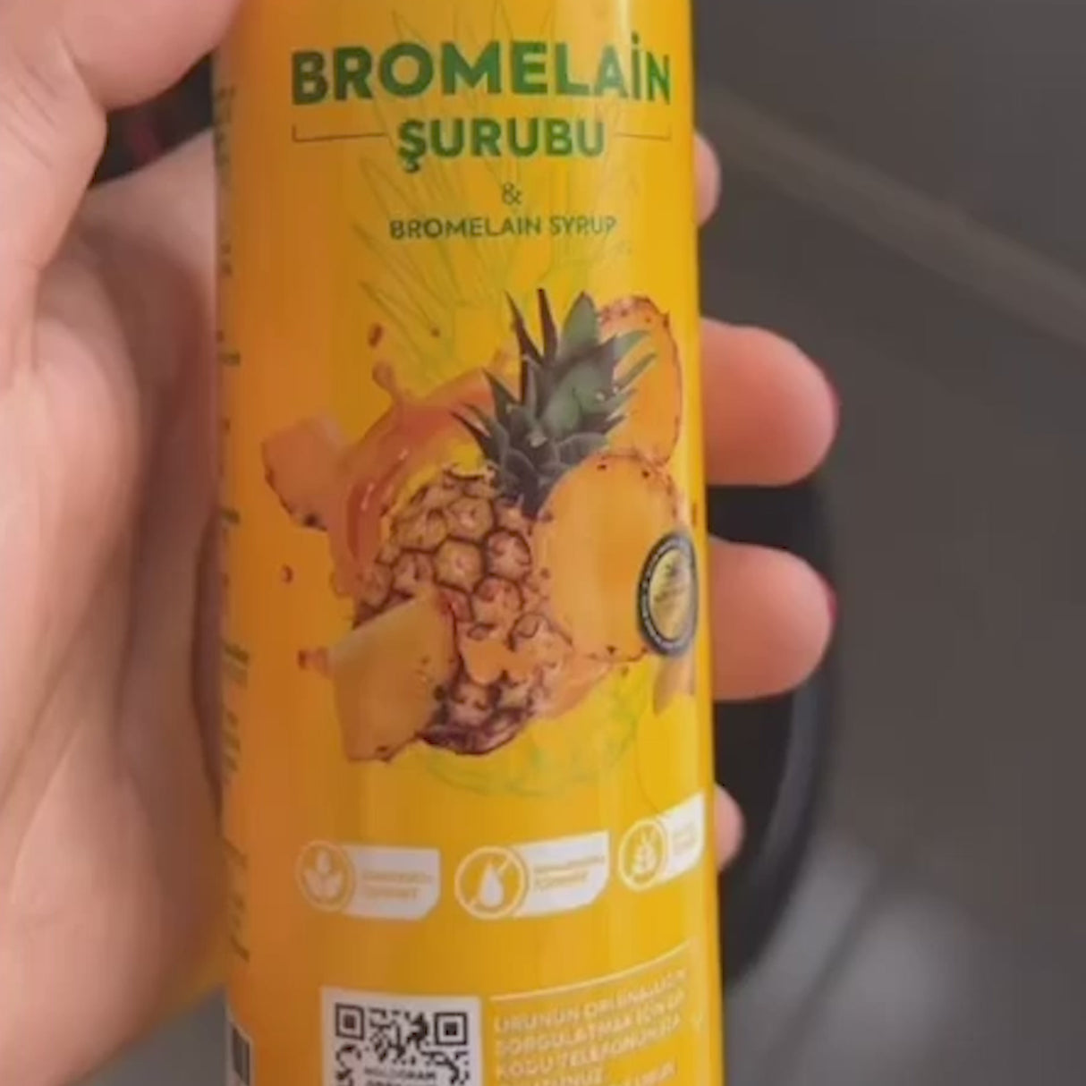 Ananas & Bromelain - Sirup til Metabolisk og Velvære Støtte