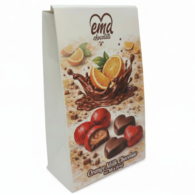 Premium Orange Cream-Filled Chocolate Bar