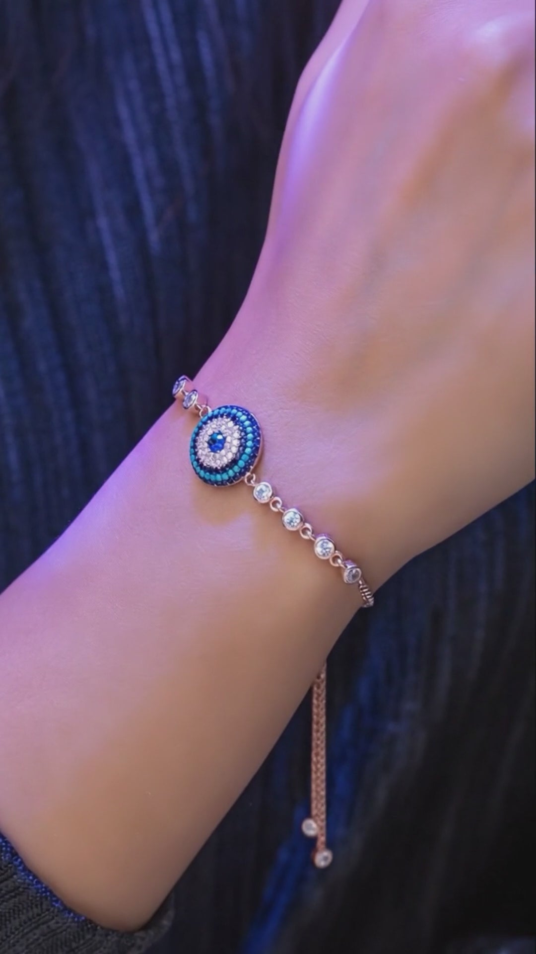 925 Sterling Zilveren Roos Bedelarmband - Roségoud Verguld & Verstelbaar met Zirkoonstenen