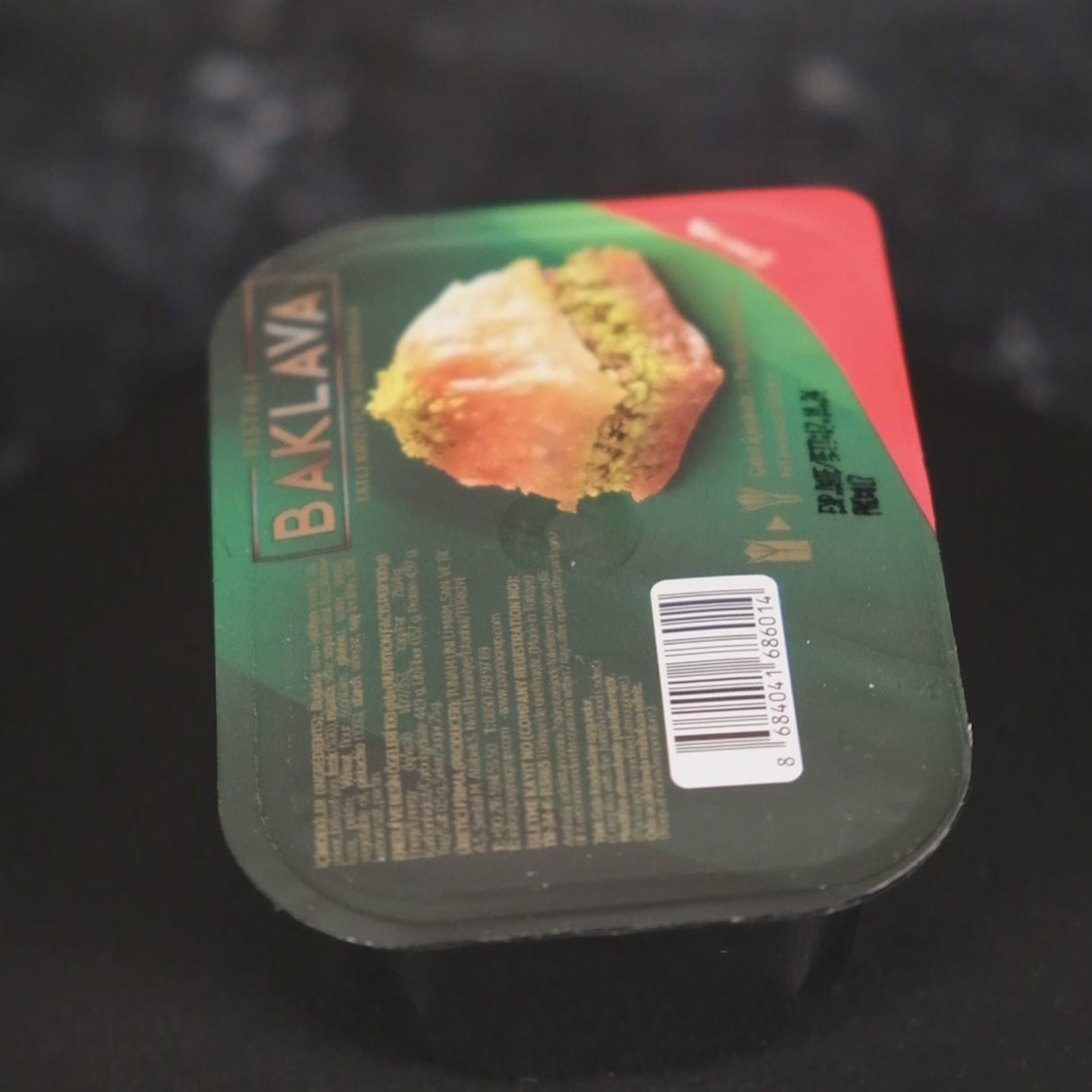 Payna Pistachio Baklava Family Size Box - 48 Single Serve Slices