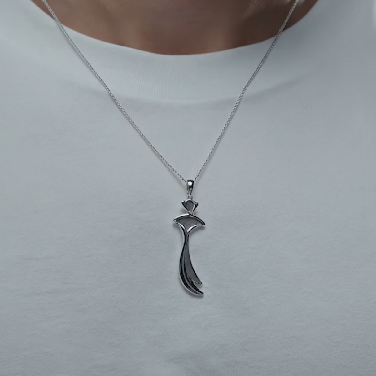 Hz. Ali Zulfiqar Sword Silver Necklace | Islamic Inspired Unisex Pendant | Symbolic & Meaningful Jewelry Gift