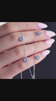 Rhodium Plated 925 Sterling Silver Nazar Evil Eye Protection & Lucky Charm Necklace with Zircon