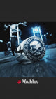 Harley Davidson Sterling Silver Men's Biker Signet Ring - Gift for Motorcycle Enthusiasts