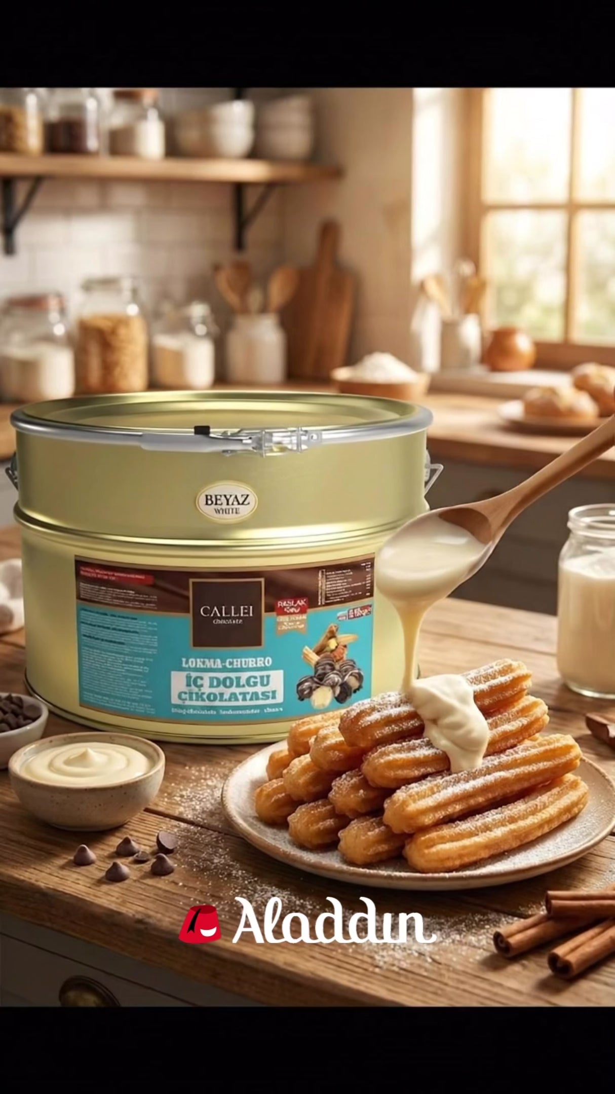 حشوة شوكولاتة بيضاء كاليه لللقمة والتشوروز (10 كجم)