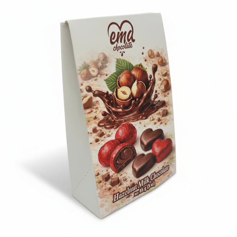Premium Milk Chocolate Bar Hazelnut Cream Filled