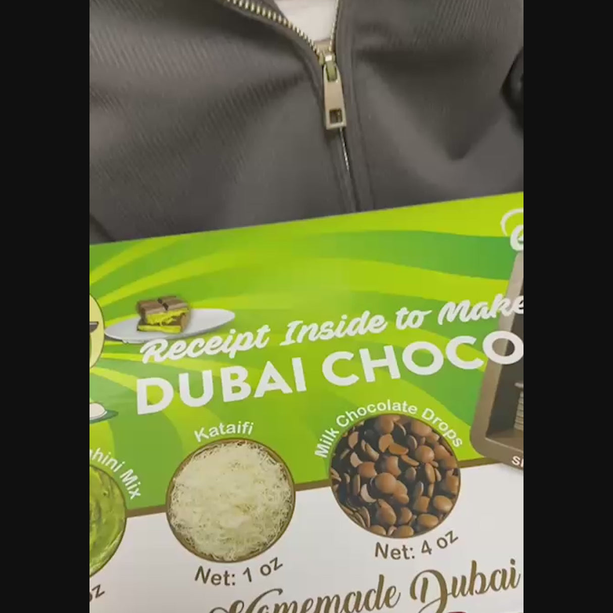 Pack de préparation au chocolat de Dubaï