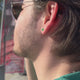 925 Sterling Silver Men's Stud - Minimalist Emerald Green Stone