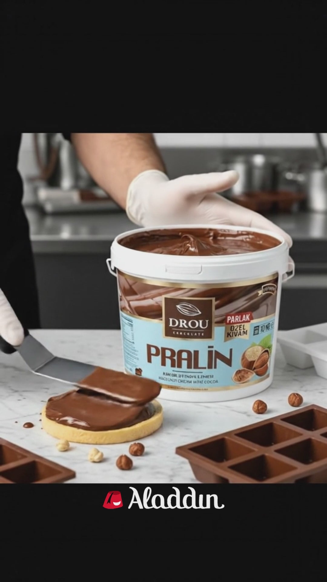 Drou Professional Dark Eco Praline Paste - Sustainable & Rich - 10kg