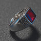Agate Stone Ring Men