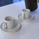 English Home Lunara Professionelles Porzellan Türkisches Kaffeetassen-Set - 4-teilig