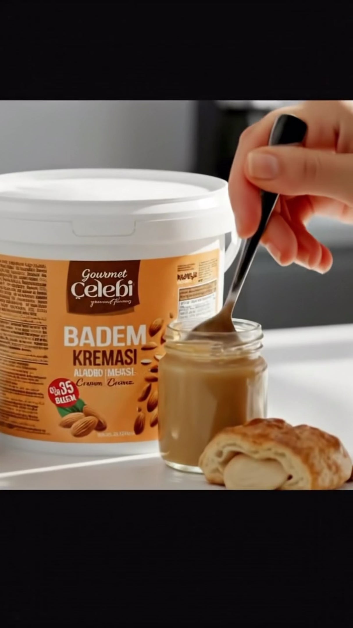 Celebiogullari Professional Almond Cream (35% Almond) - 500g, 1kg & 5kg Buckets