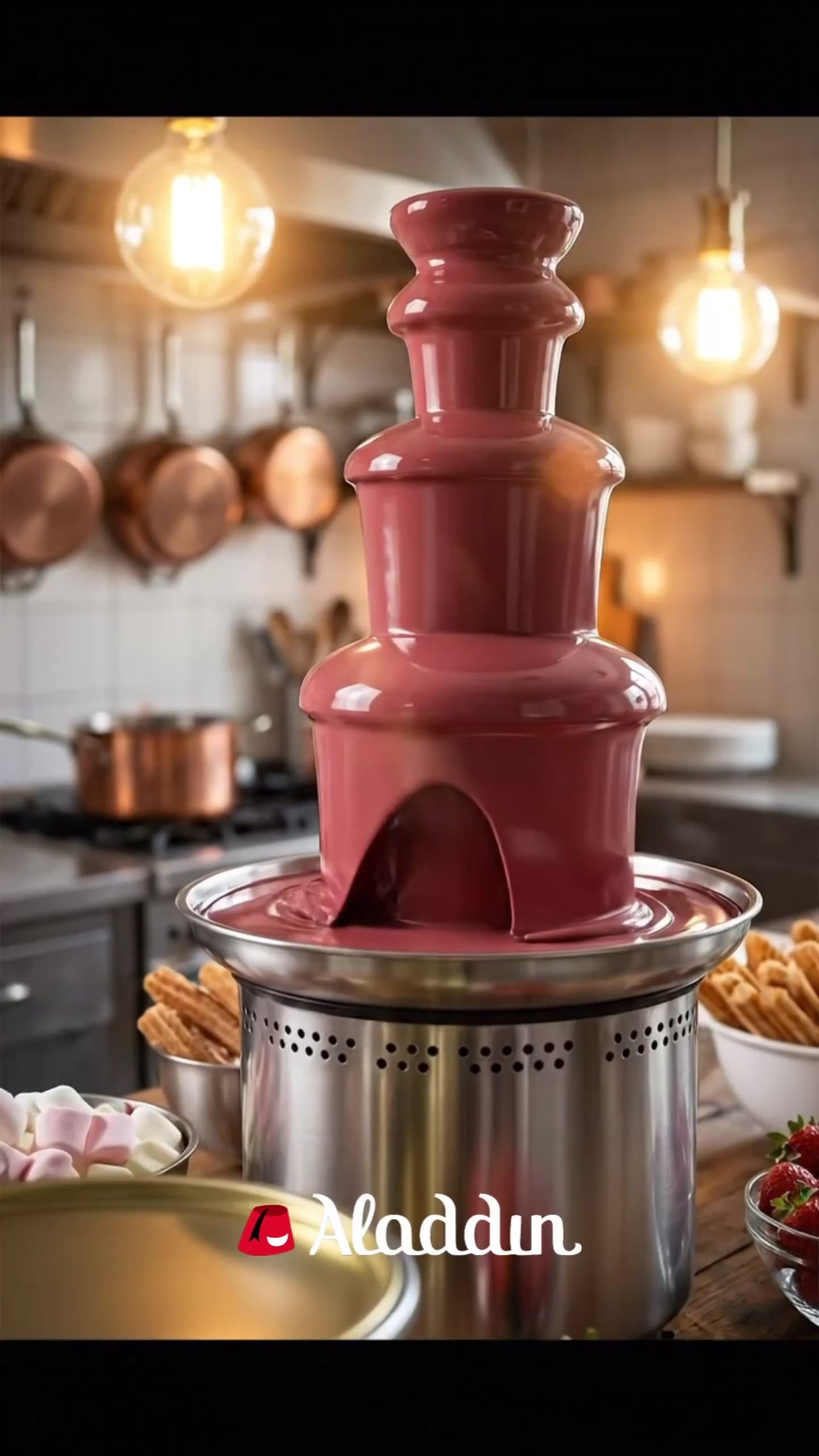 Callei 10kg Ruby Fondue & Chocolate Fountain Cream