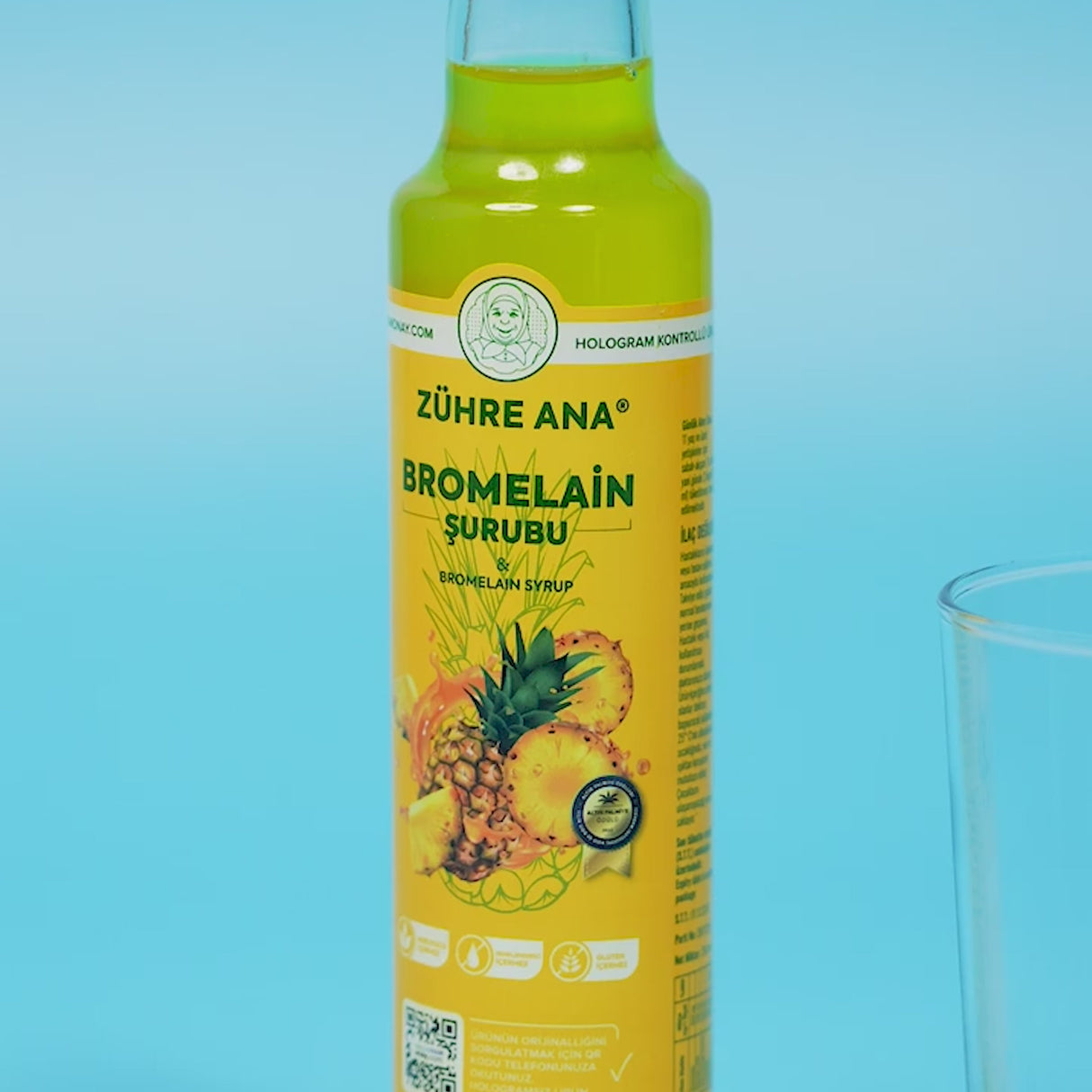 Ananas & Bromelain - Sirup til Metabolisk og Velvære Støtte