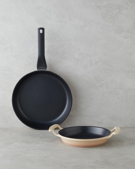 Premium-Cookware-Set-Non-Stick-Frying-Pans-Beige-20cm-26cm