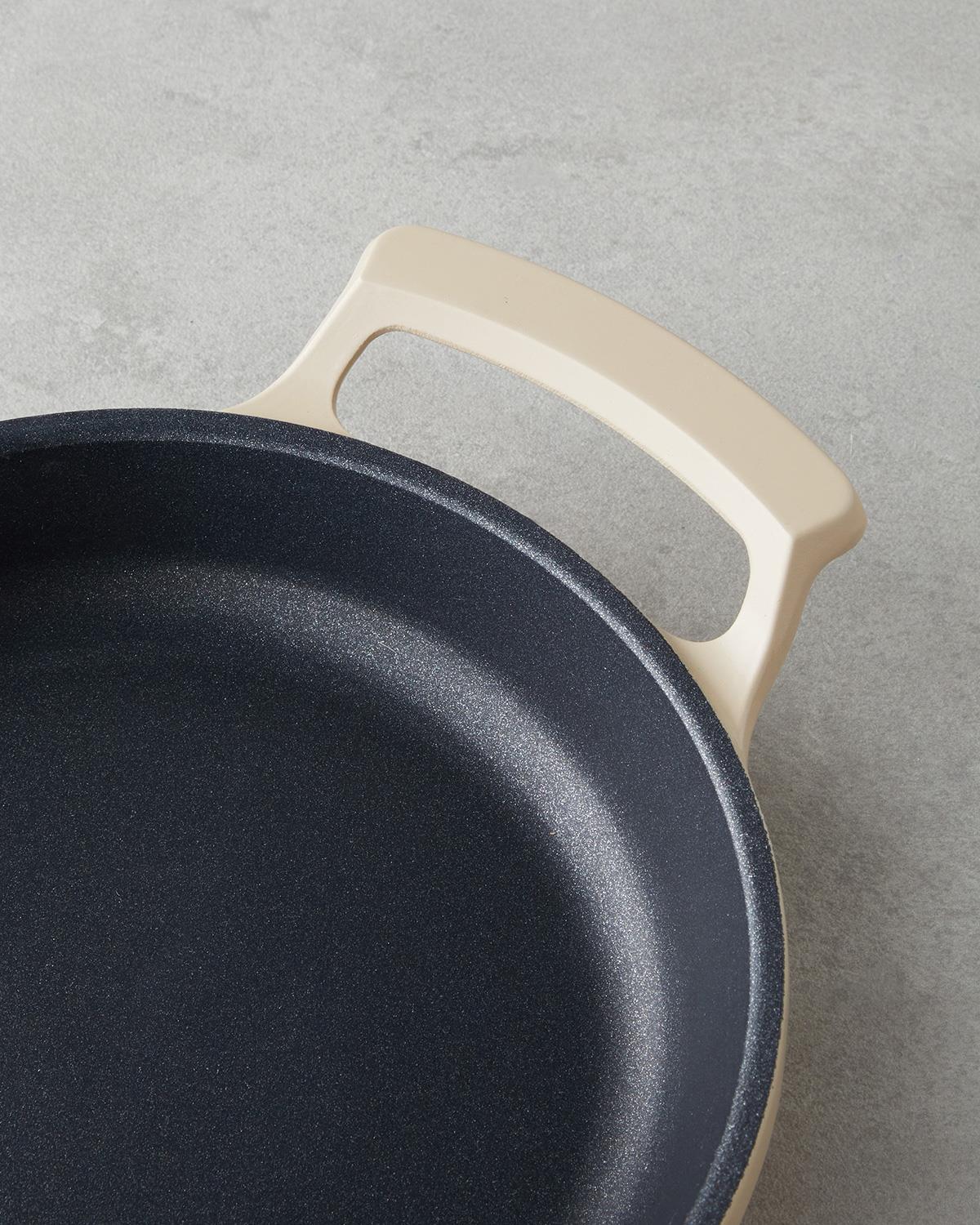 Premium Cookware Set Non Stick Frying Pans Beige 20cm 26cm