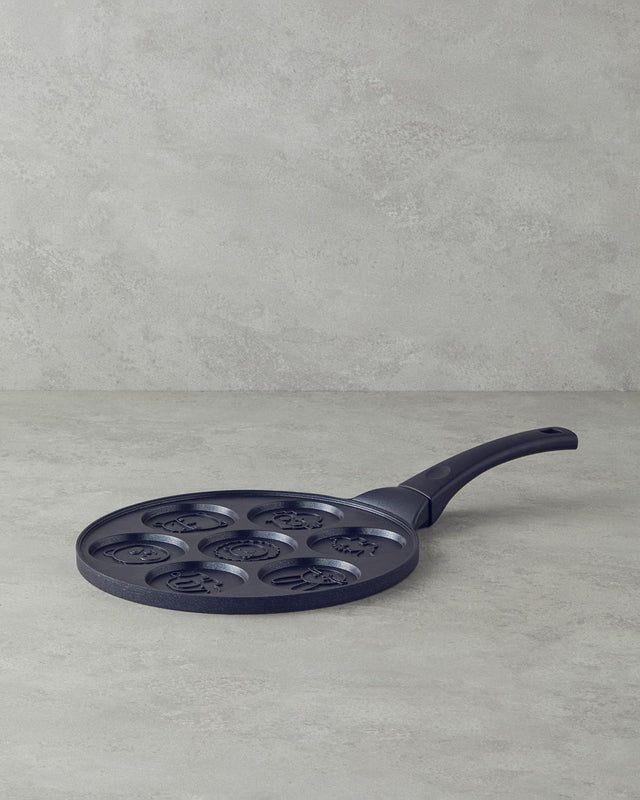 Professional-Grade Animal Shape Non-Stick Pancake Pan - 28cm Black