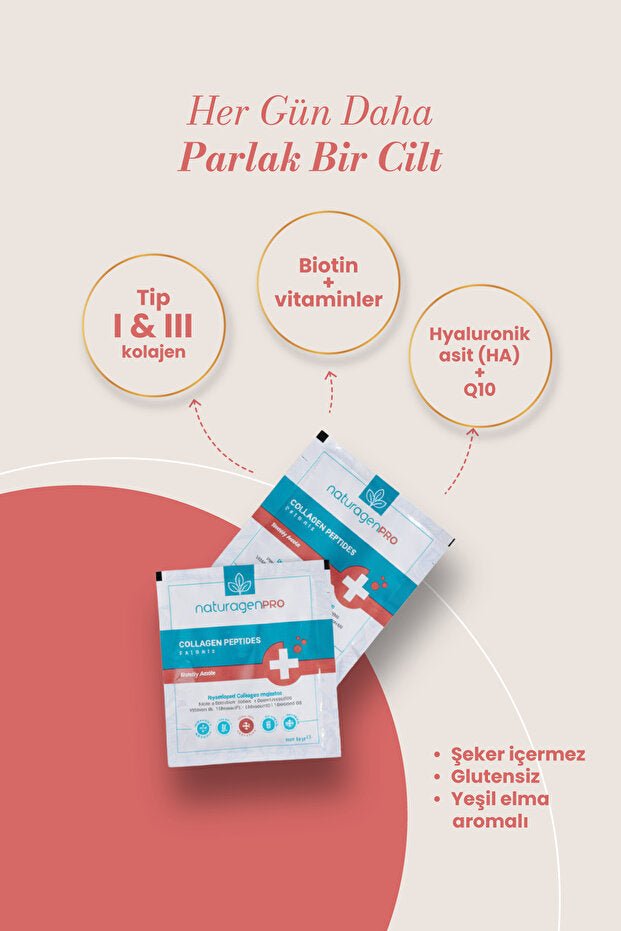 Pro Collagen Peptides - 30 Sachets with Biotin & Green Apple - TryAladdin