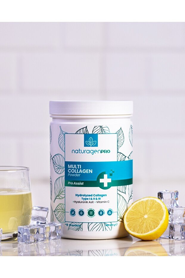 PRO Multi Collagen Powder - 330g x 2, Types I, II, III, Lemon - TryAladdin