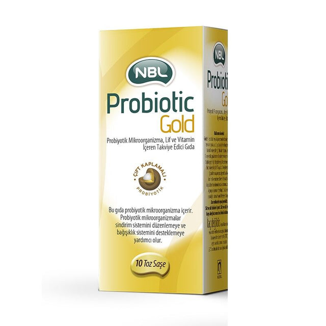 Probiotic Gold + Fiber & Multivitamins - Digestive & Immune Support Sachets - TryAladdin