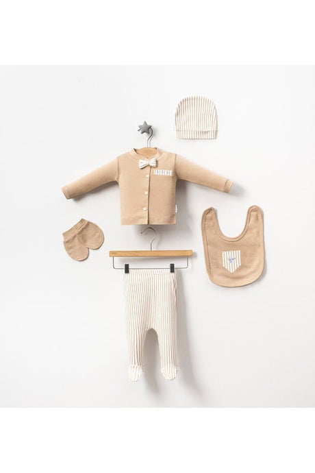 Professional 100% Cotton Newborn Bow Tie Baby Set - 5 - Piece Boxed - TryAladdin