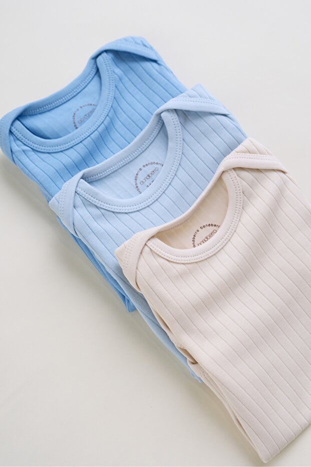 Professional 100% Cotton Ribbed Baby & Toddler Bodysuit 3 - Pack - TryAladdin