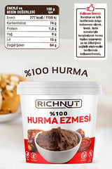 Professional 100% Pure Natural Date Puree - Additive - Free - 1 Kg - TryAladdin