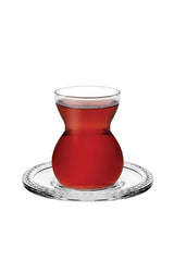 Professional 12 - Piece Turkish Ethnic Glass Tea Set - TryAladdin