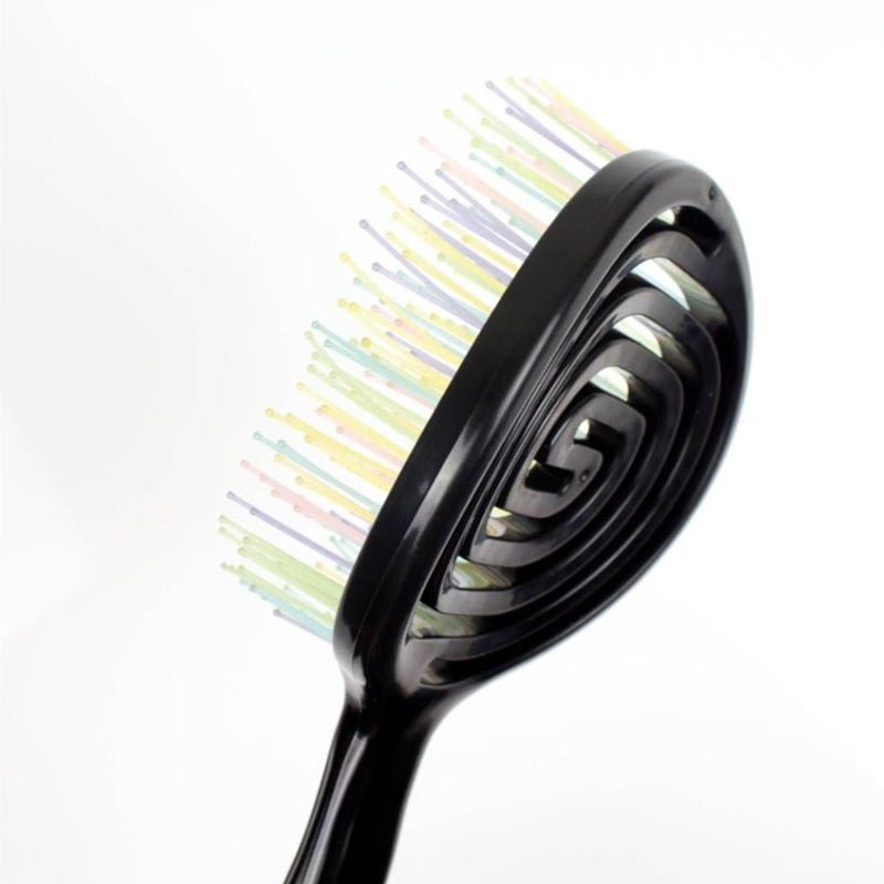 Professional 3D Round Hair Brush for Volume & Styling - Black - TryAladdin
