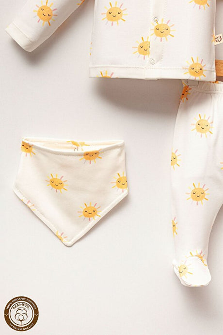 Professional 5 - Piece Newborn Baby Hospital Welcome Set - Sun Motif - TryAladdin