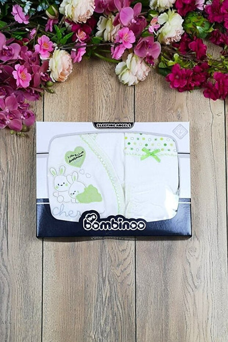 Professional 5 - Piece Rabbit Embroidered Baby Layette Set - TryAladdin