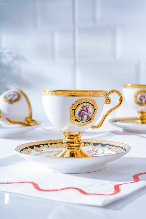Professional Acar Carmona Traditional Turkish Coffee Cup Set - 6 x 100ml - TryAladdin