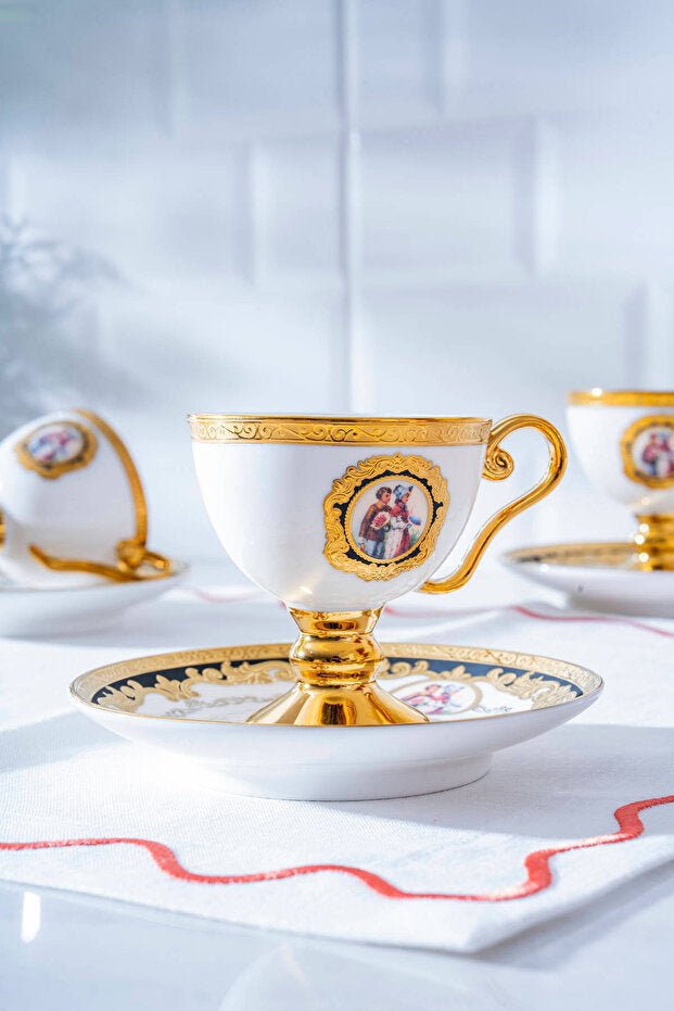 Professional Acar Carmona Traditional Turkish Coffee Cup Set - 6 x 100ml - TryAladdin