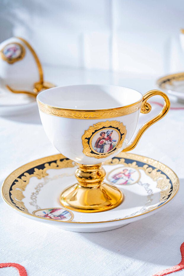 Professional Acar Carmona Traditional Turkish Coffee Cup Set - 6 x 100ml - TryAladdin