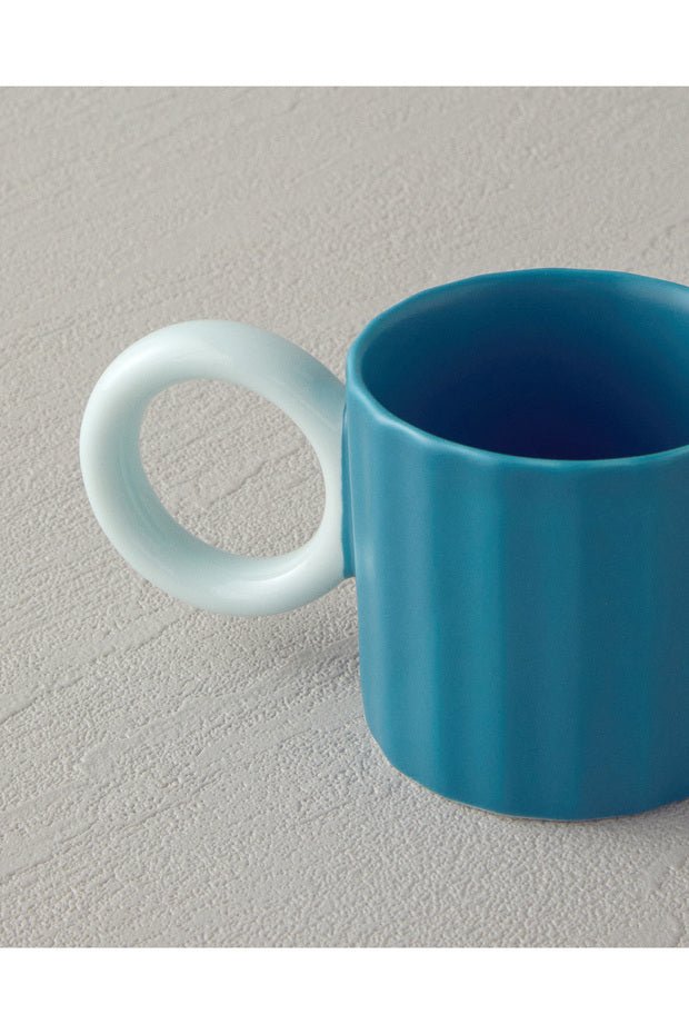 Professional Angled New Bone China Turkish Coffee Cup Set - 90ml, 2 - Piece - TryAladdin