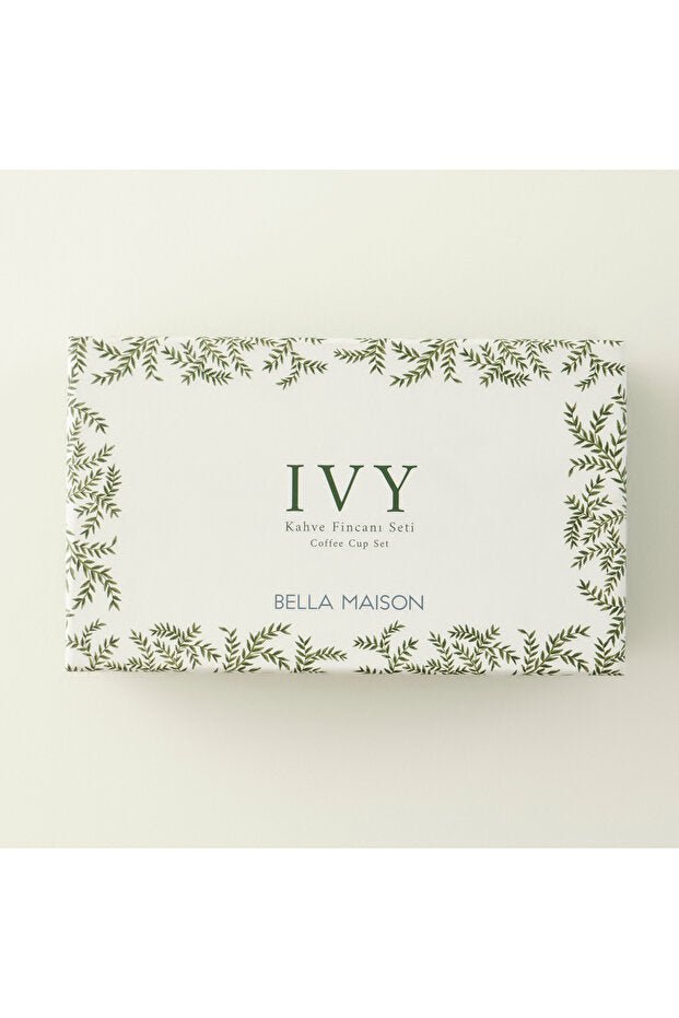 Professional Bella Maison Ivy Porcelain Turkish Coffee Cup Set - 2 - Set, 90ml - TryAladdin