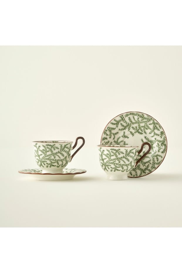 Professional Bella Maison Ivy Porcelain Turkish Coffee Cup Set - 2 - Set, 90ml - TryAladdin