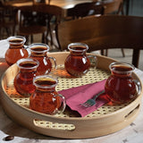 Professional Borosilicate Heat - Resistant Tea Glass Set with Handles - 6 Pack - TryAladdin
